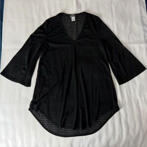 Jordan Taylor Black V-Neck Bathing Suit Cover Up Dress